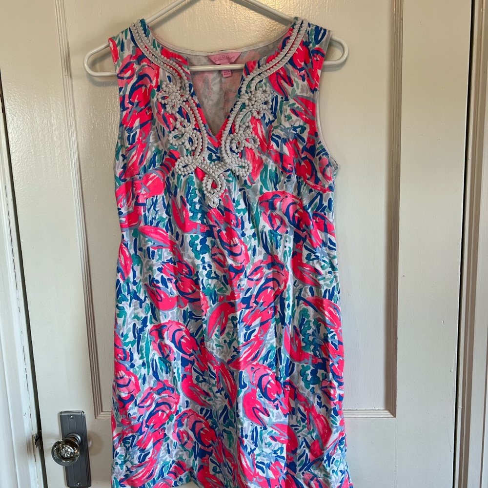 Lilly Pulitzer Harper Shift Cracked Up CosmicCoral